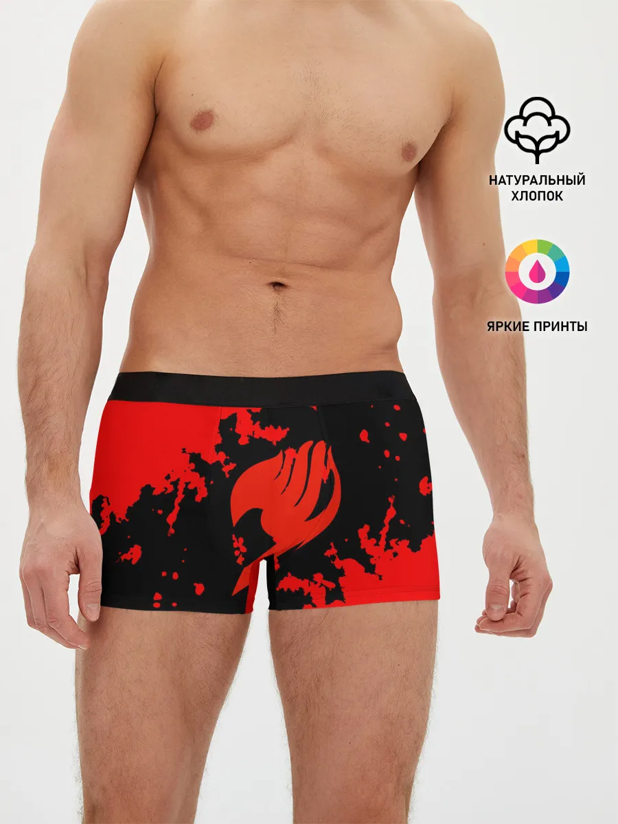 Мужские трусы боксеры / Хвост Феи красные зоны