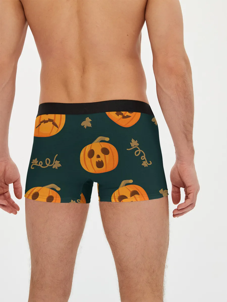Мужские трусы боксеры / Осенние тыквы