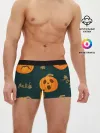 Мужские трусы боксеры / Осенние тыквы
