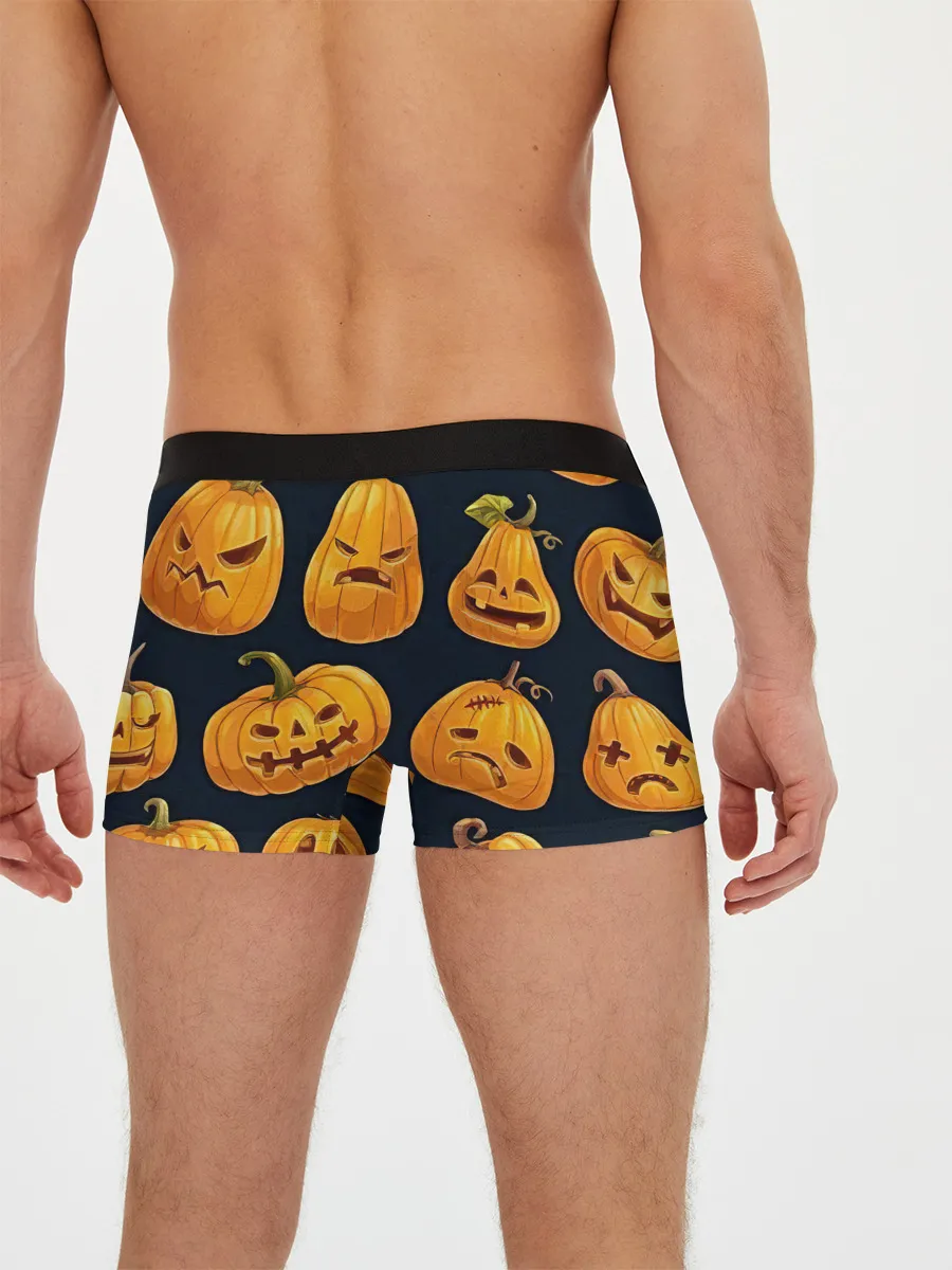 Мужские трусы боксеры / Праздничные тыквы