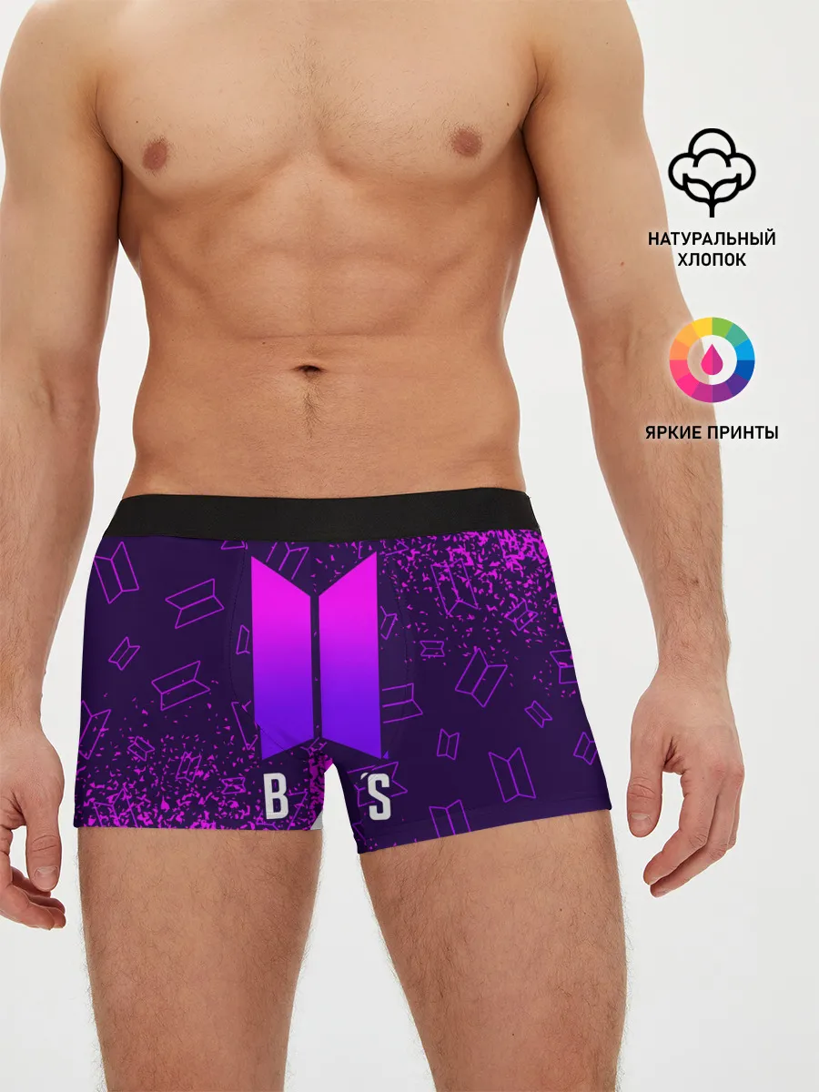 Мужские трусы боксеры / BTS / БТС