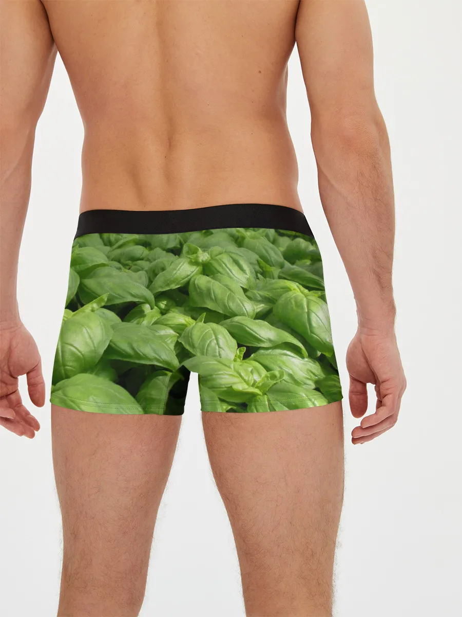 Мужские трусы боксеры / Неоновый базилик