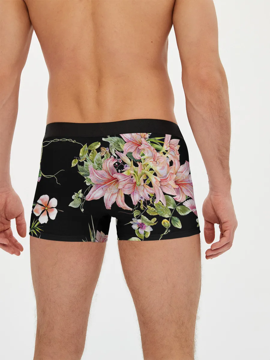 Мужские трусы боксеры / Букет лилий