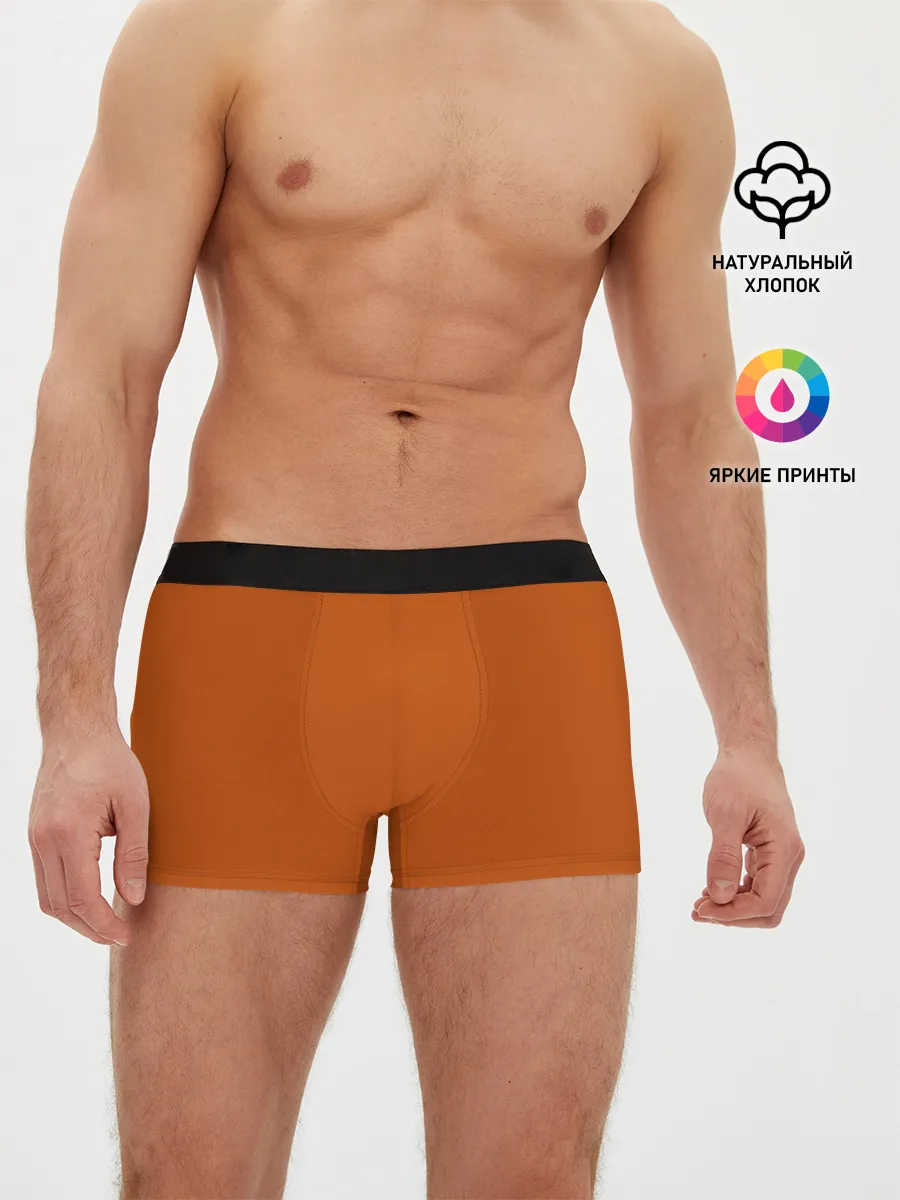 Мужские трусы боксеры / Радуга v6 - оранжевый