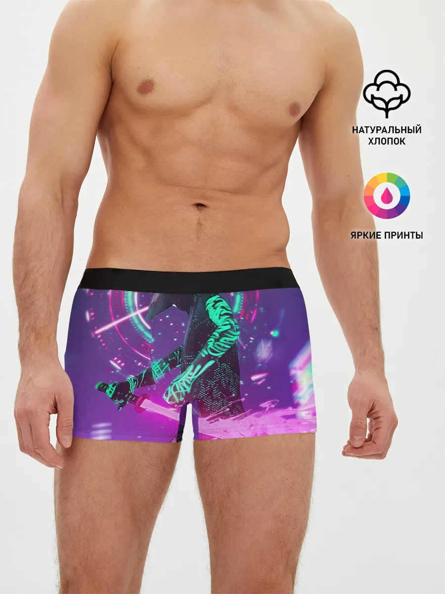 Мужские трусы боксеры / Неоновый Самурай
