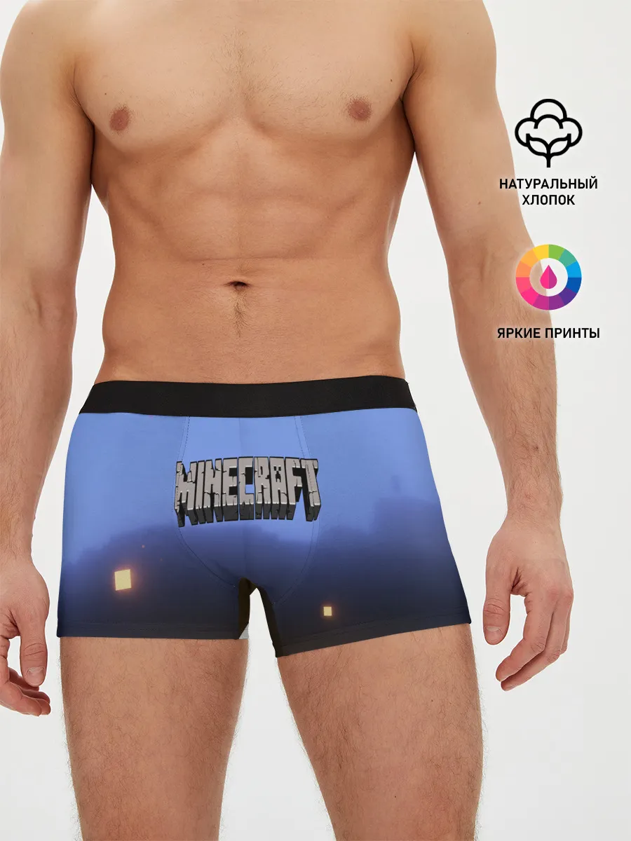 Мужские трусы боксеры / minecraft