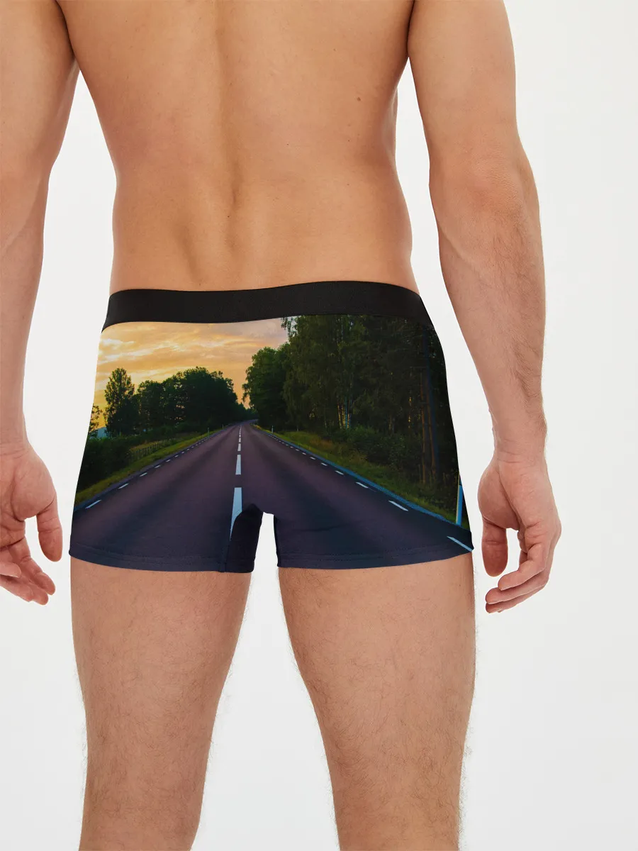 Мужские трусы боксеры / дорога