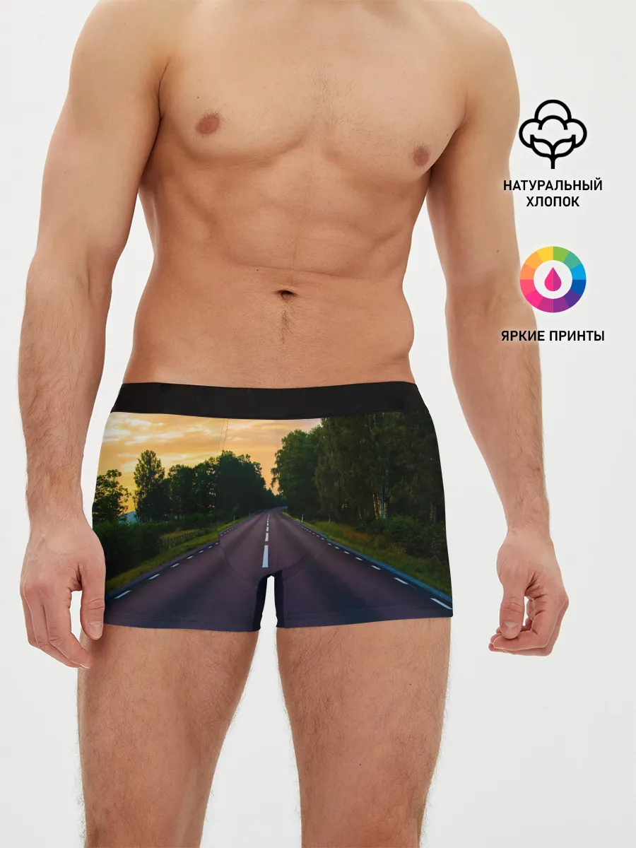 Мужские трусы боксеры / дорога