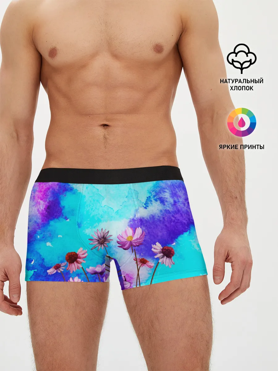 Мужские трусы боксеры / Цветов аромат