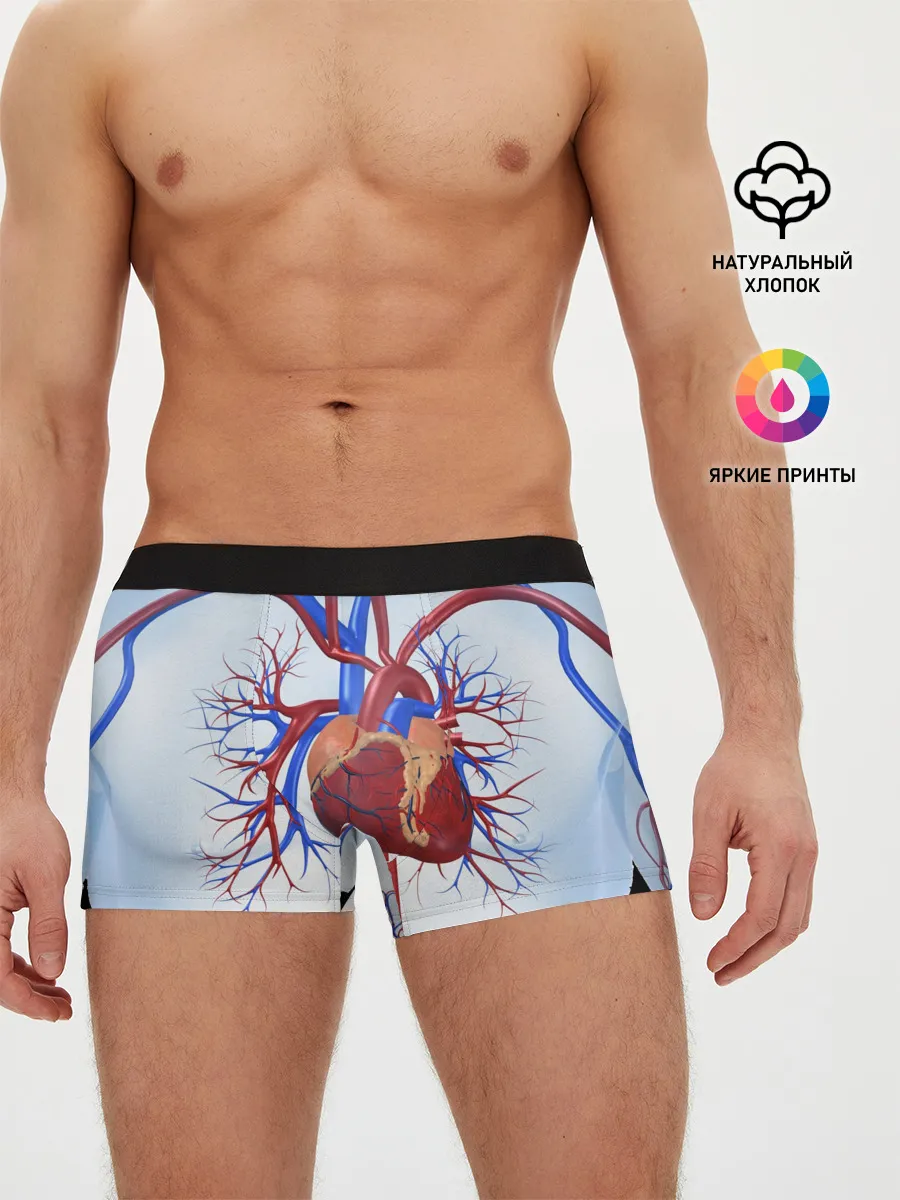 Мужские трусы боксеры / Сердце