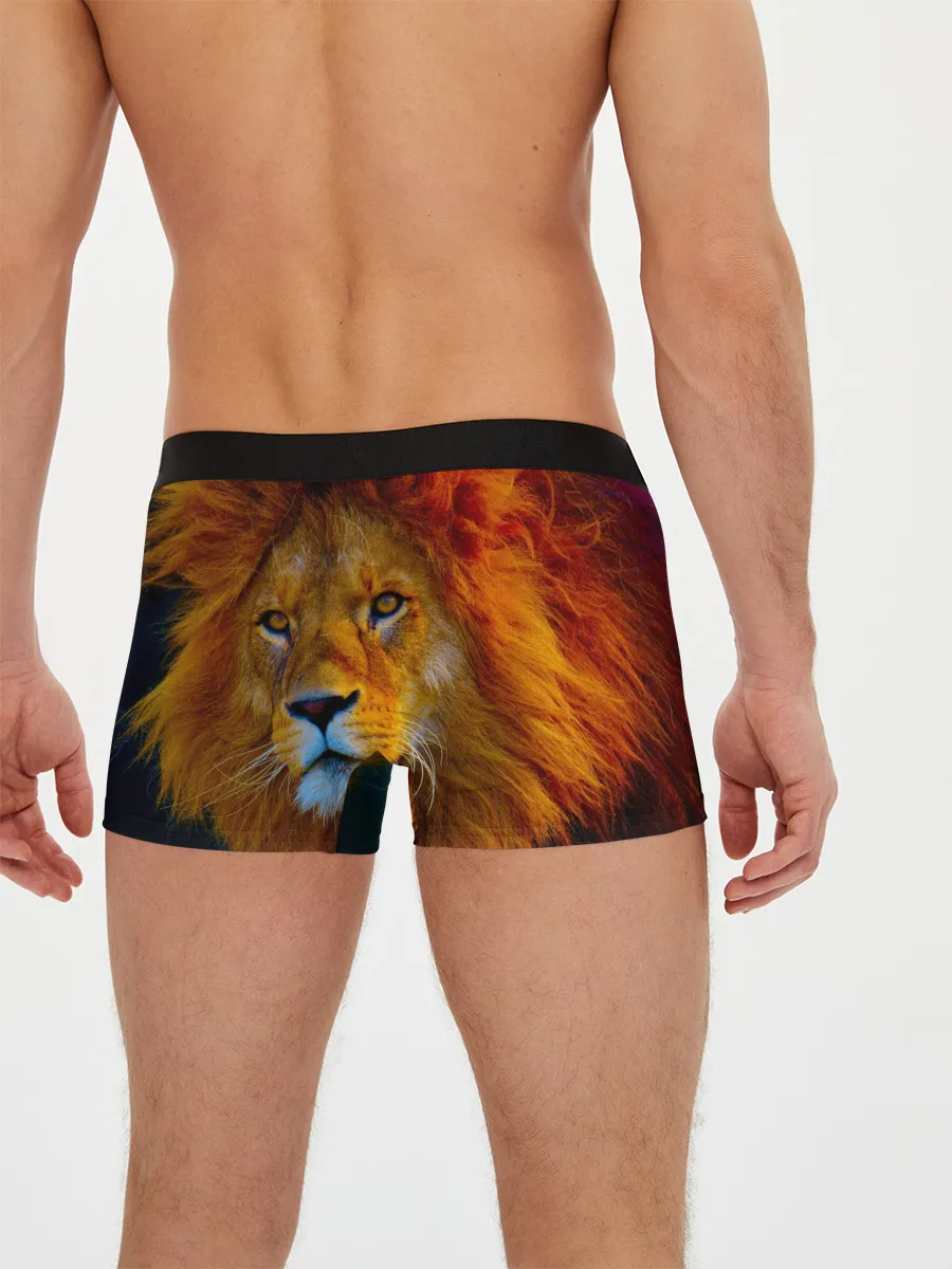 Мужские трусы боксеры / Лев 3D