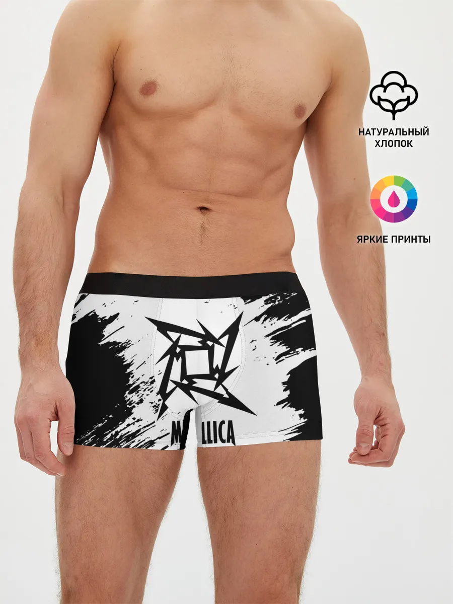 Мужские трусы боксеры / METALLICA / МЕТАЛЛИКА
