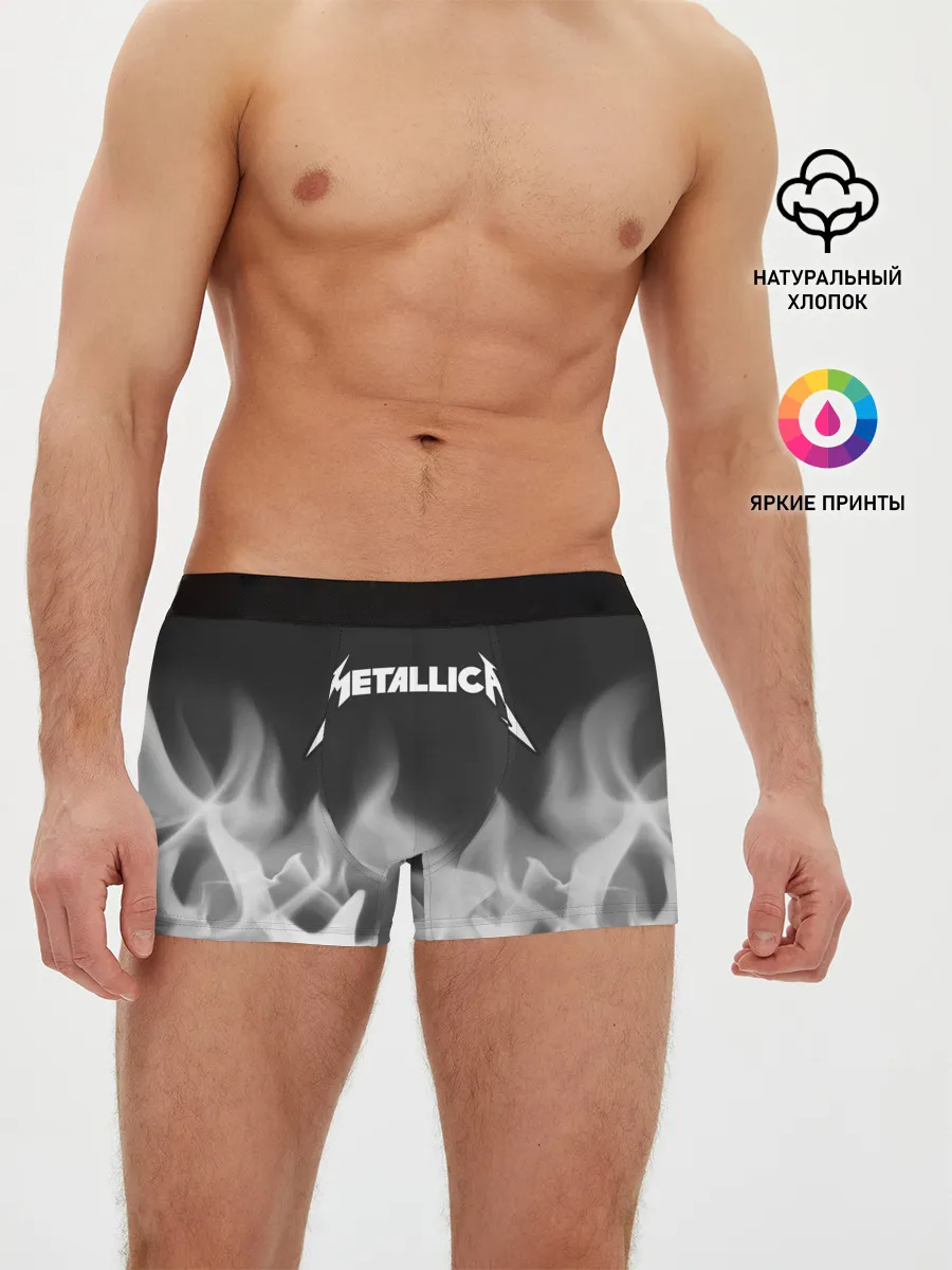 Мужские трусы боксеры / METALLICA / МЕТАЛЛИКА