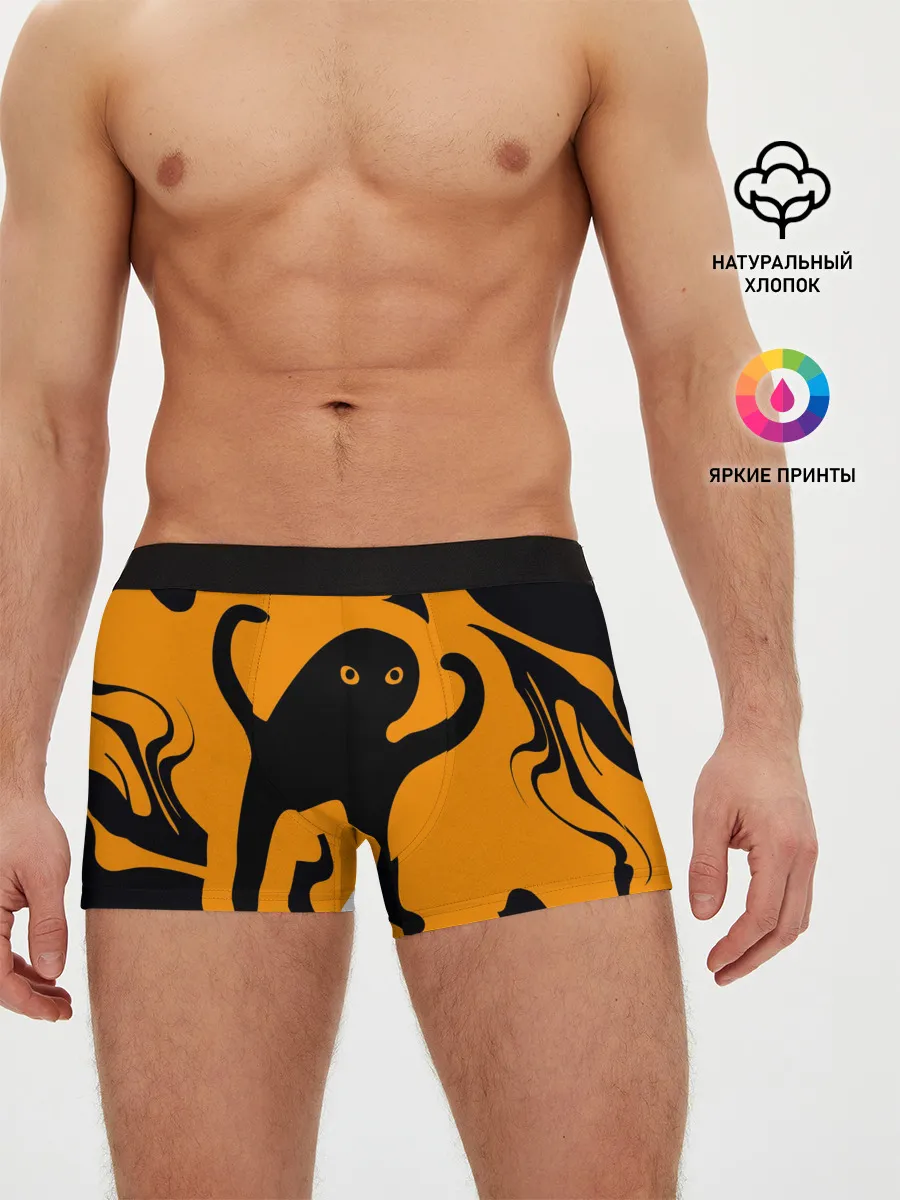 Мужские трусы боксеры / Кот- мем