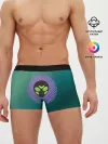 Мужские трусы боксеры / Инопланетяша на зеленом фоне