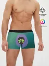 Мужские трусы боксеры / Инопланетяша на зеленом фоне