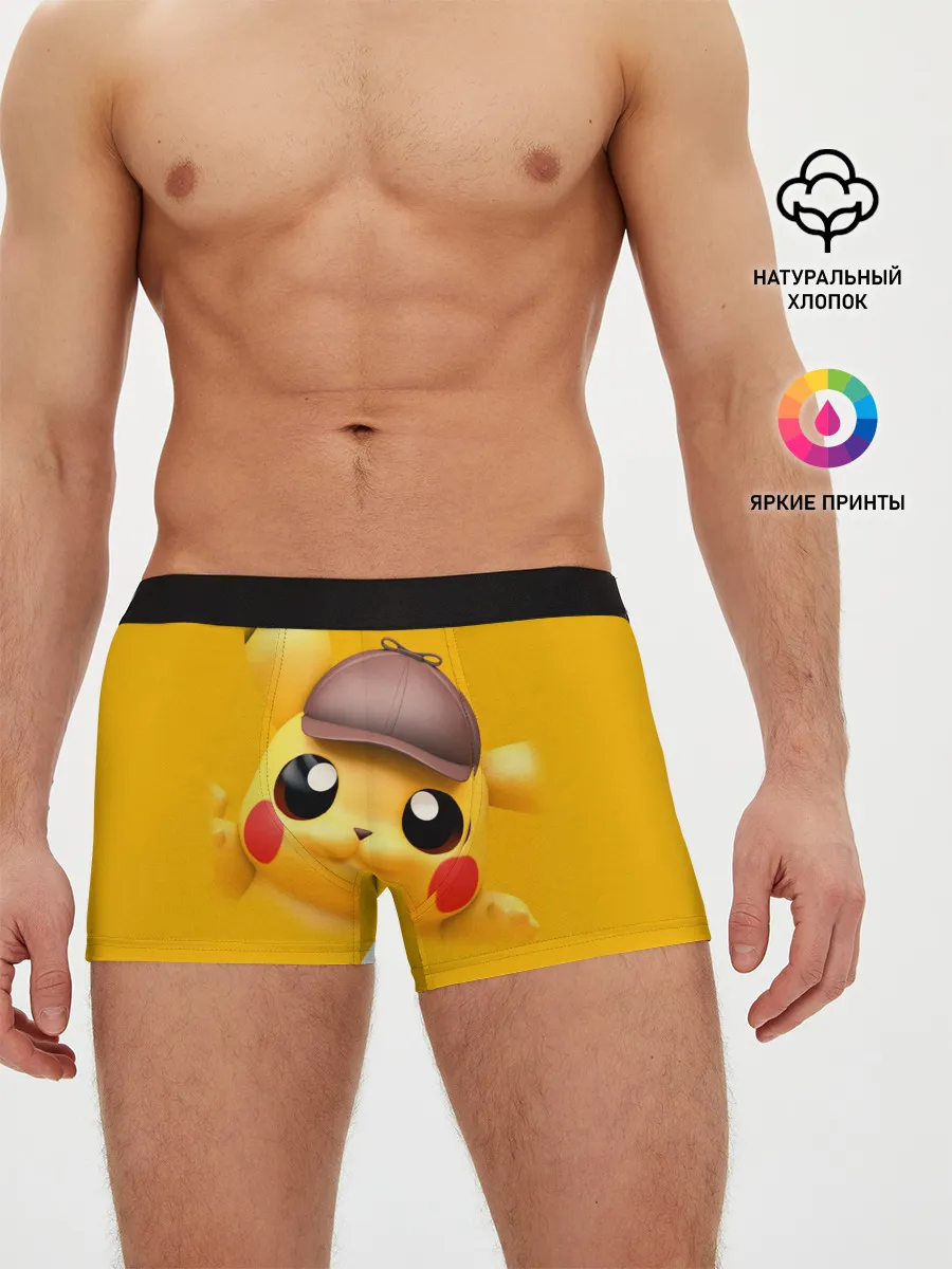 Мужские трусы боксеры / Pikachu Pika Pika