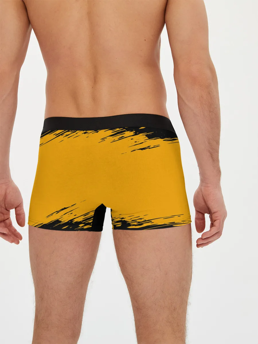 Мужские трусы боксеры / Pikachu black&yellow