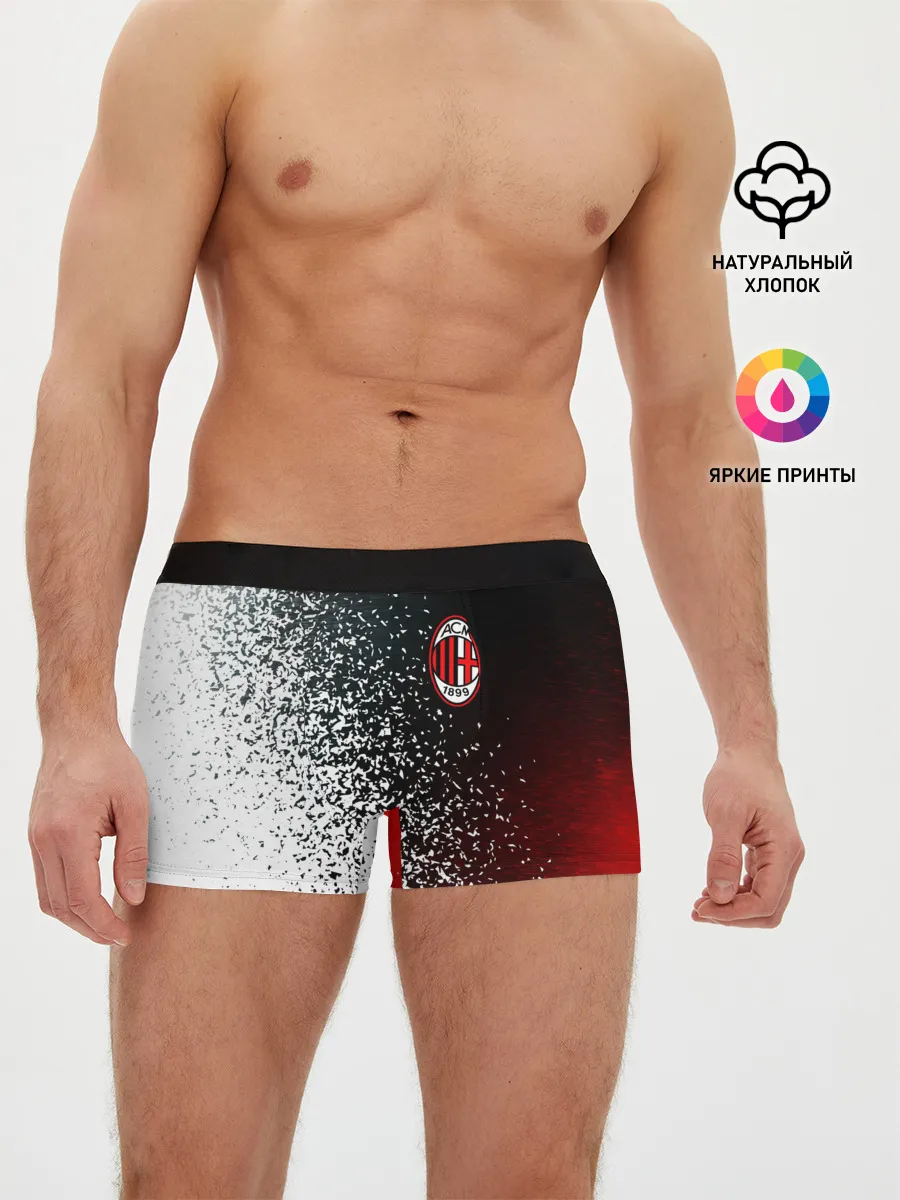 Мужские трусы боксеры / AC MILAN / МИЛАН