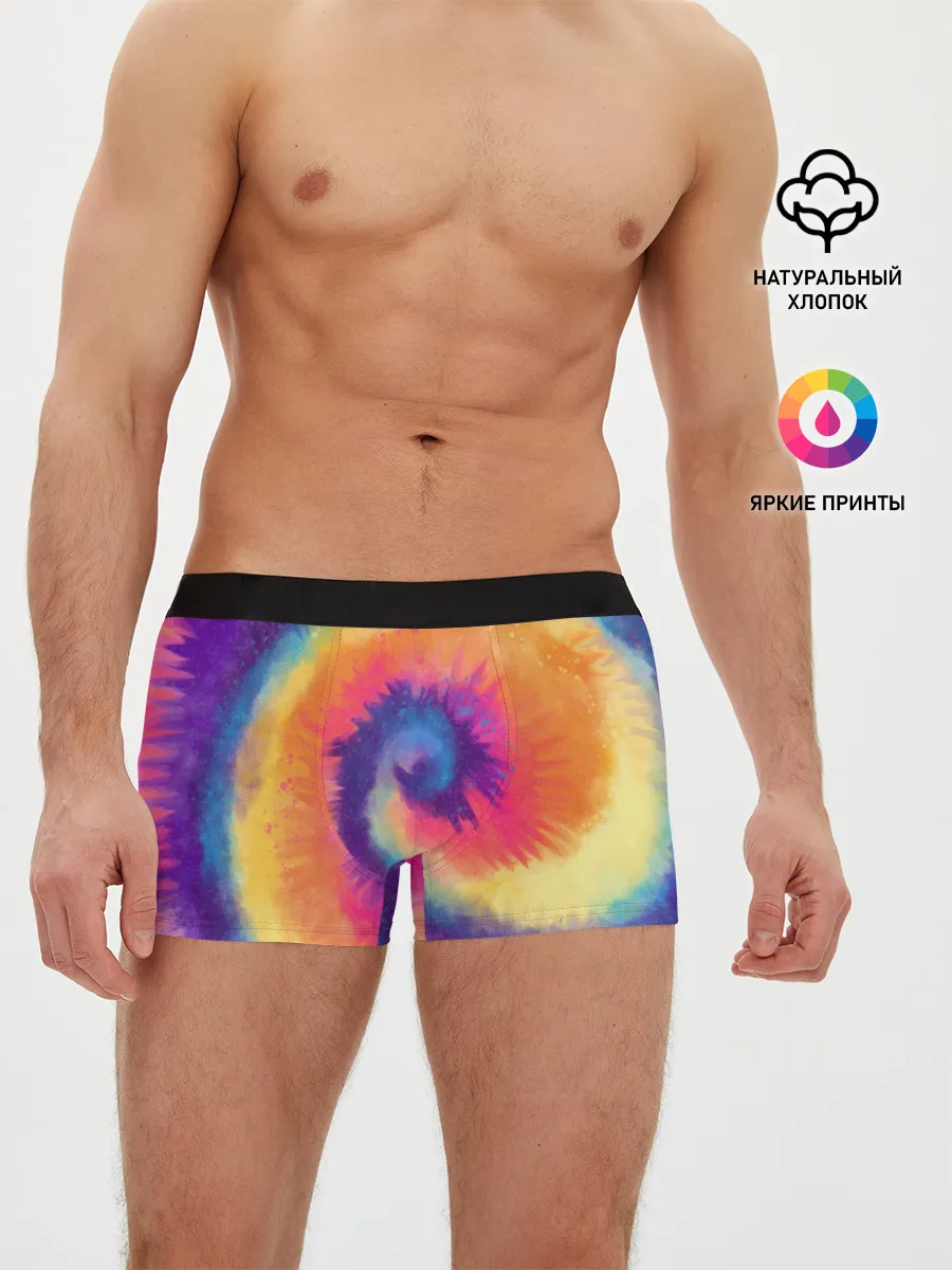 Мужские трусы боксеры / TIE-DYE MULTICOLOR
