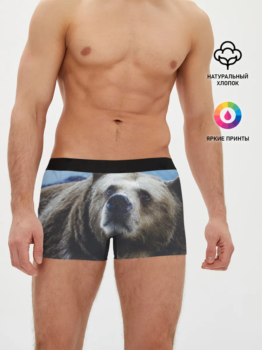 Мужские трусы боксеры / Гризли