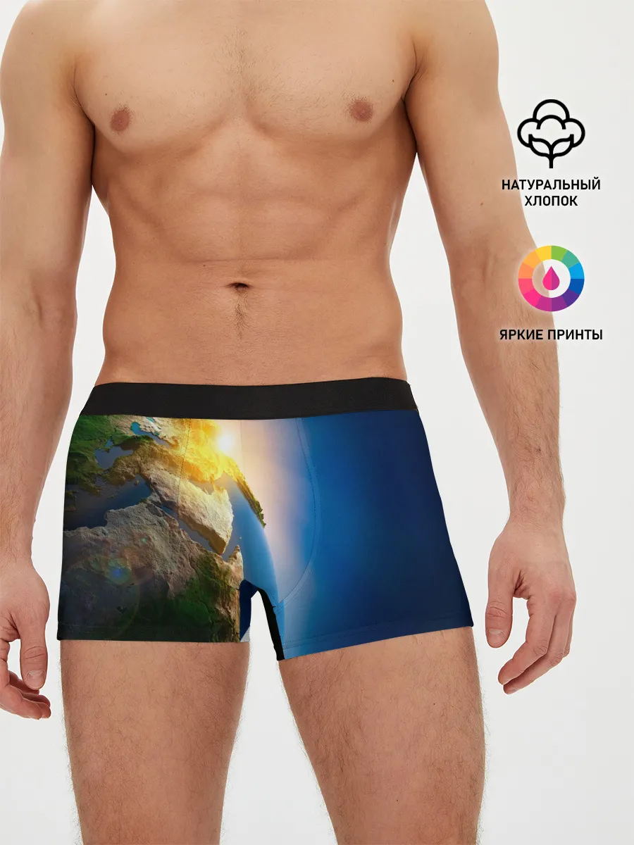Мужские трусы боксеры / Планета Земля