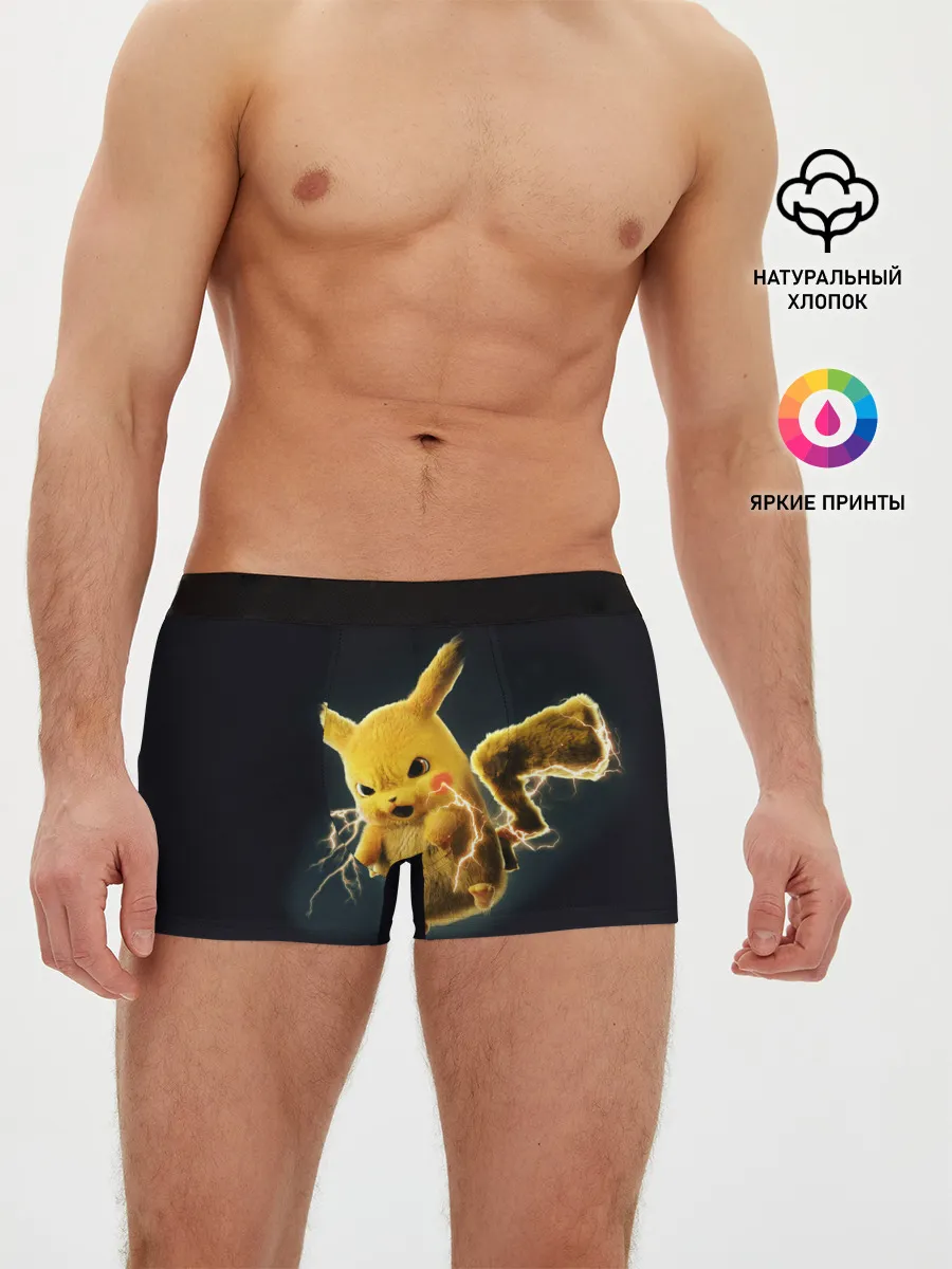 Мужские трусы боксеры / Pikachu Pika Pika
