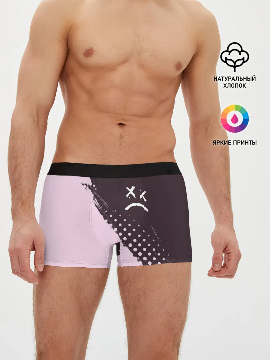 Мужские трусы боксеры / LIL PEEP / ЛИЛ ПИП