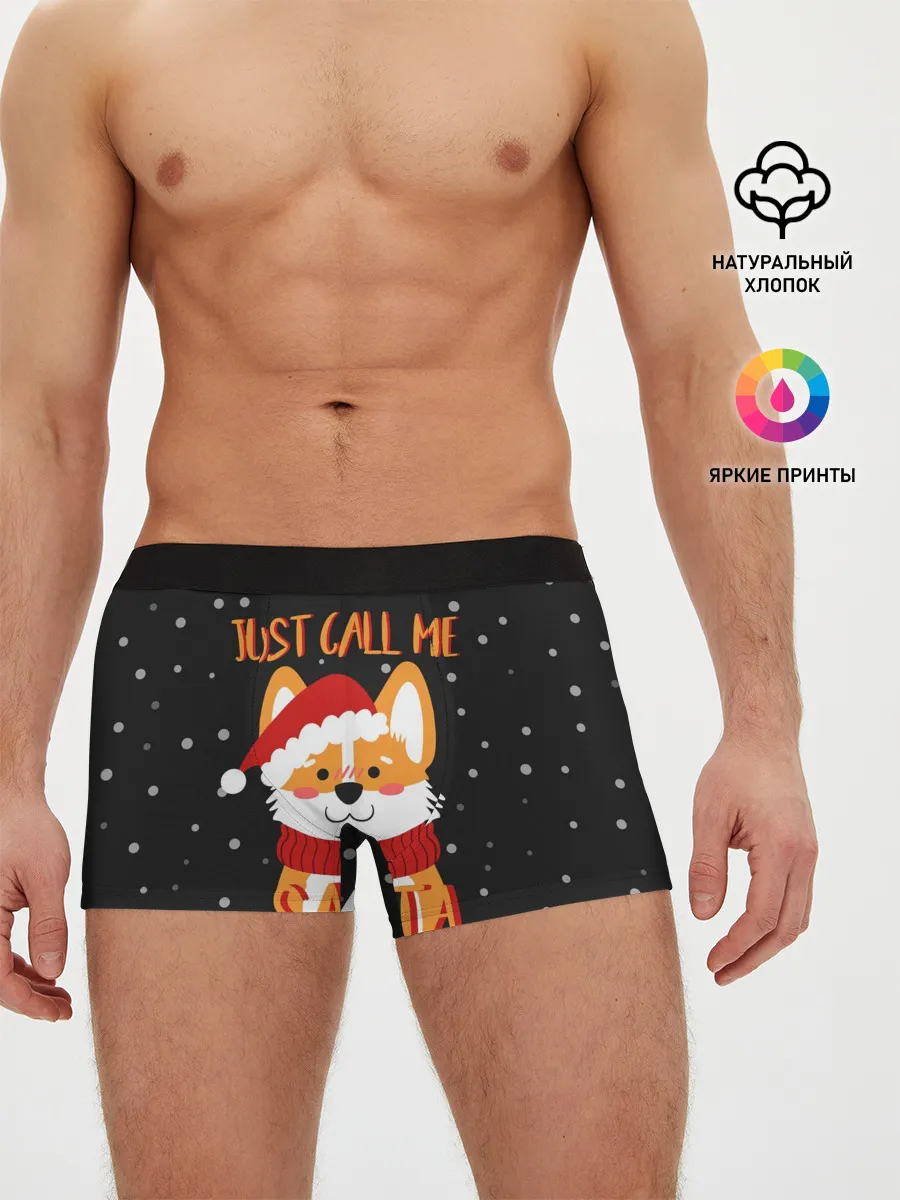 Мужские трусы боксеры / Just Call Me Santa