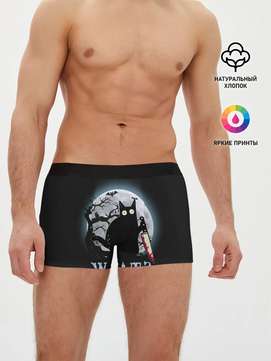 Мужские трусы боксеры / What Cat