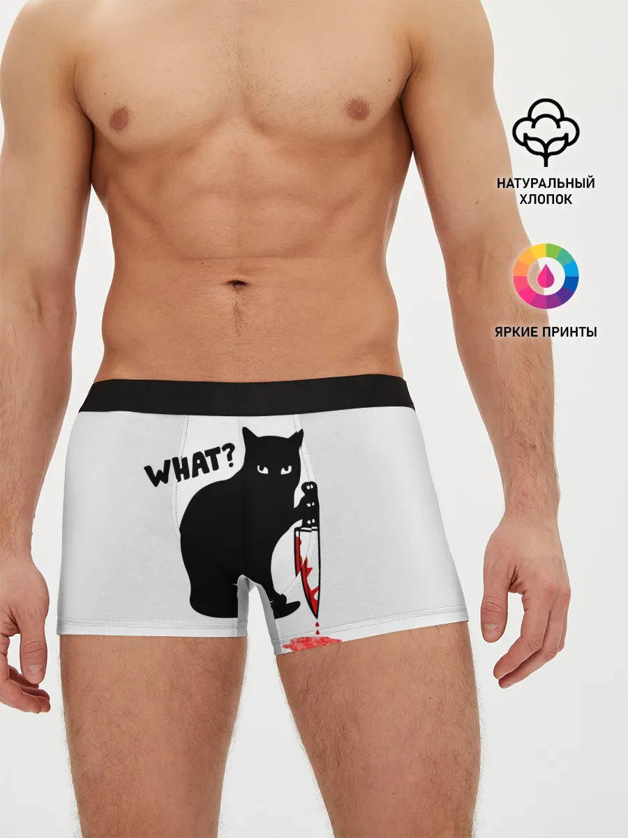 Мужские трусы боксеры / What Cat