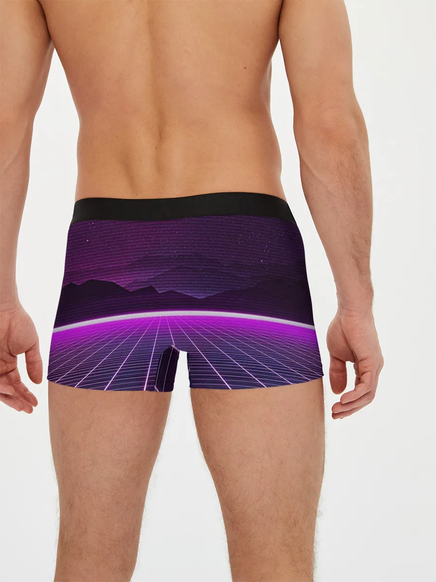 Мужские трусы боксеры / Synthwave