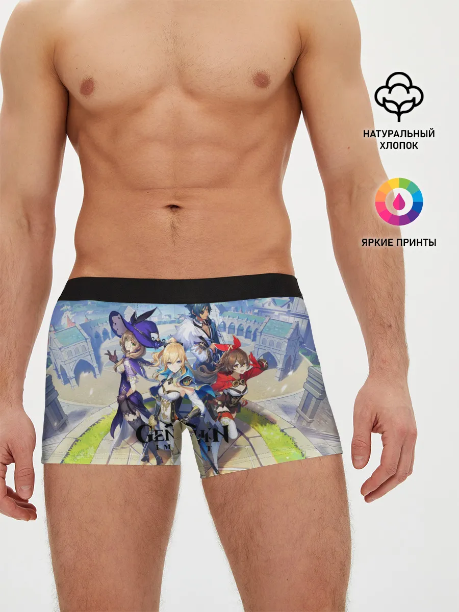 Мужские трусы боксеры / GENSHIN IMPACT