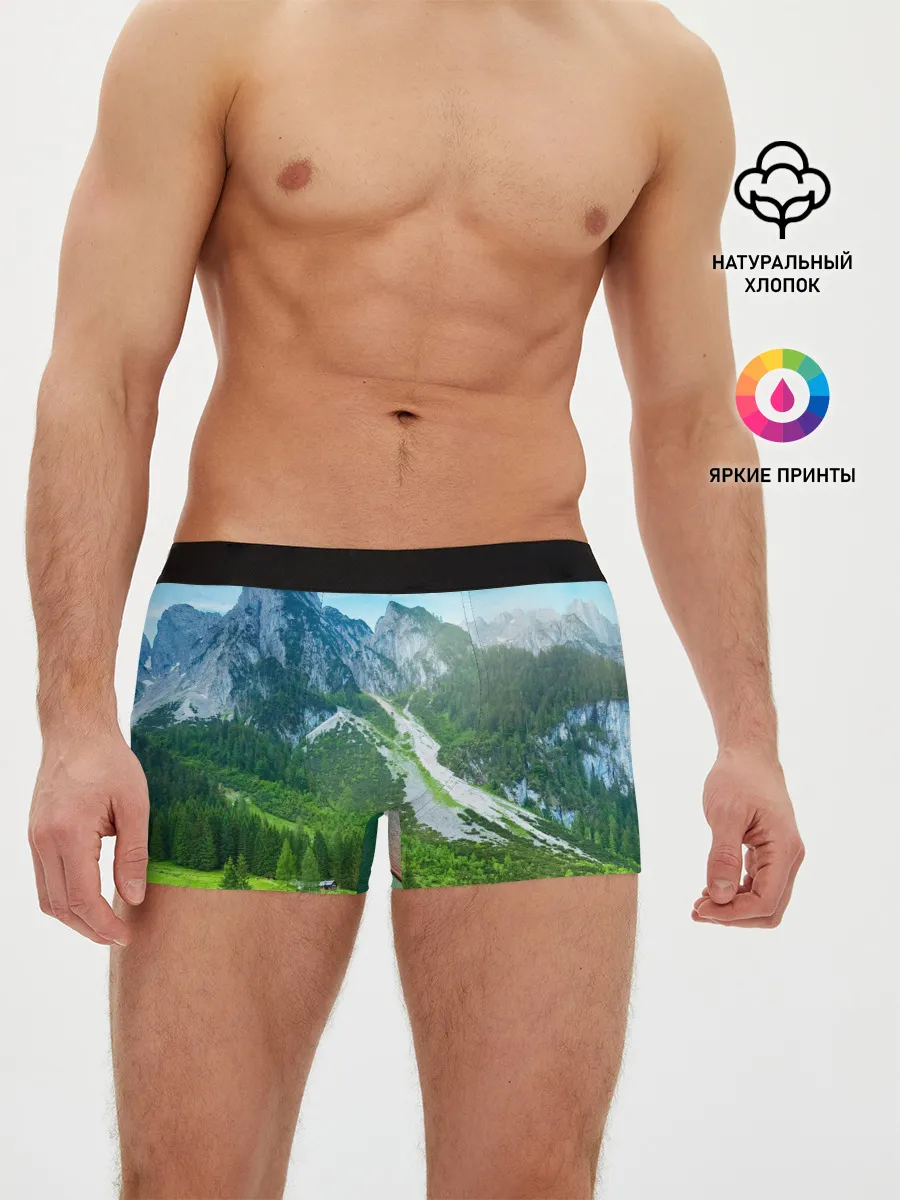 Мужские трусы боксеры / Альпийские горы
