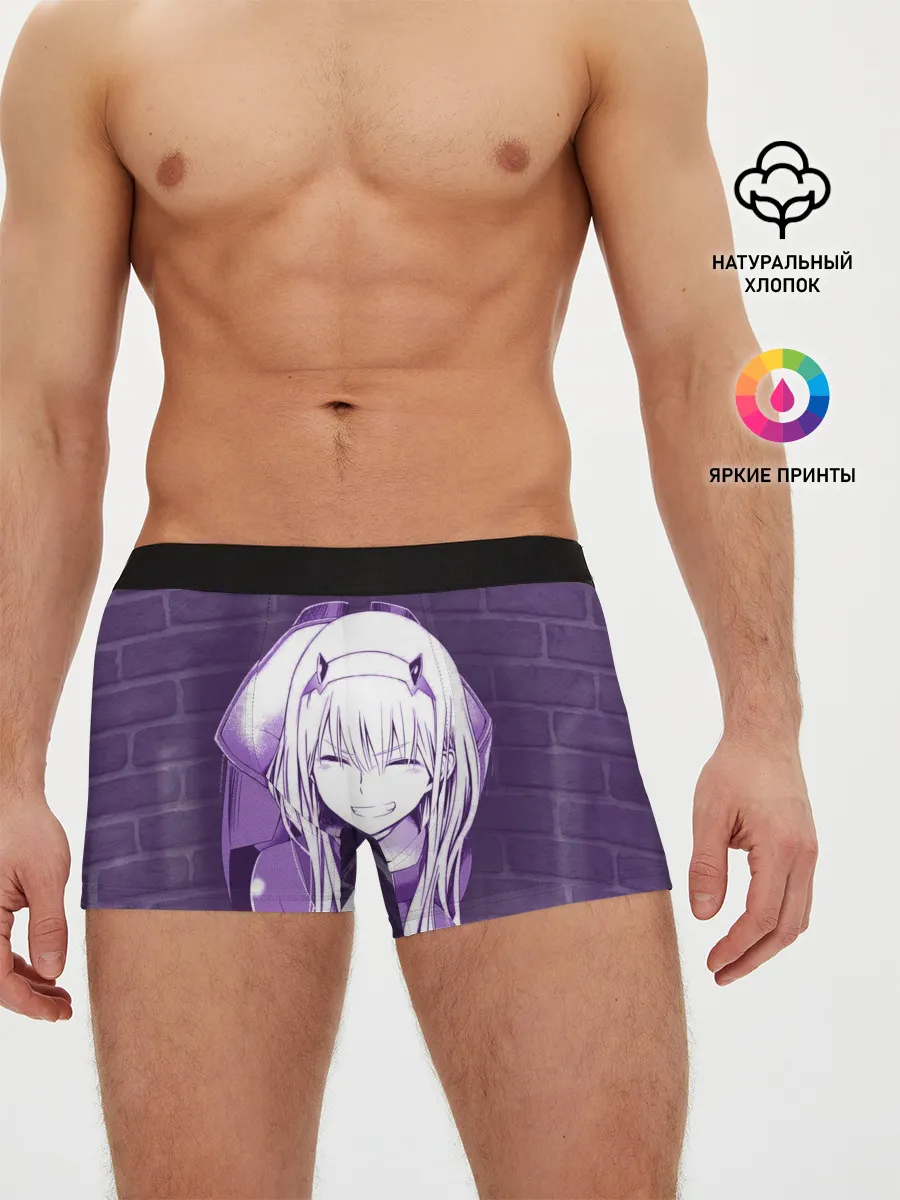 Мужские трусы боксеры / Zero Two brickwall