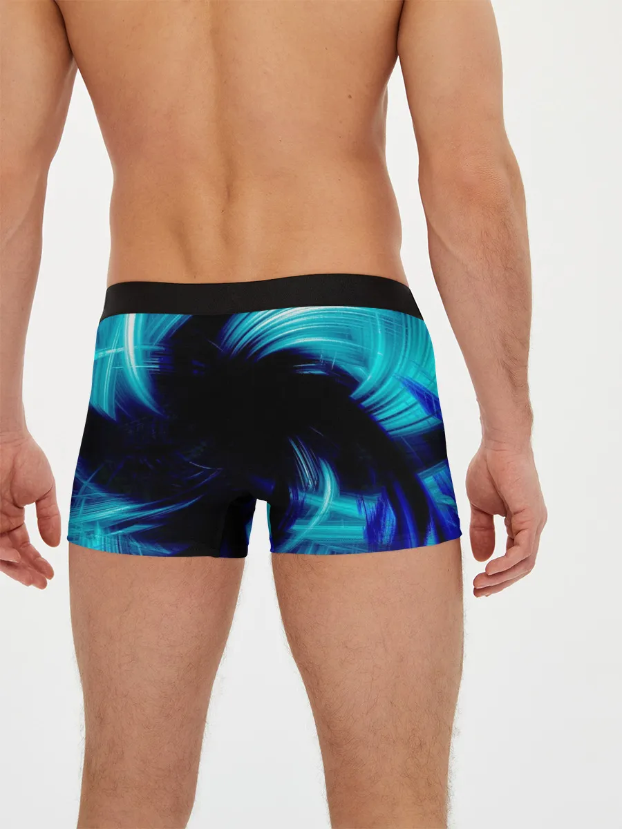 Мужские трусы боксеры / Неоновый вихрь
