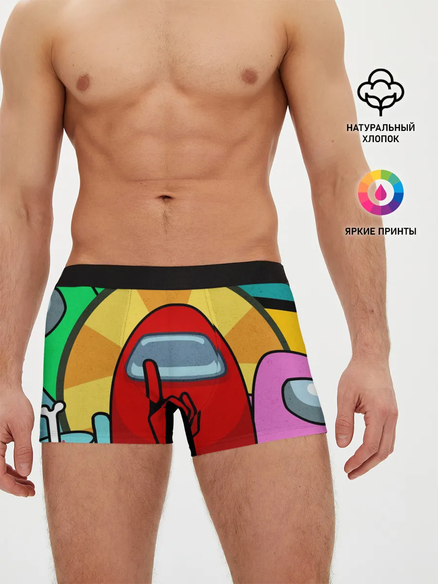 Мужские трусы боксеры / Among Us IMPOSTOR