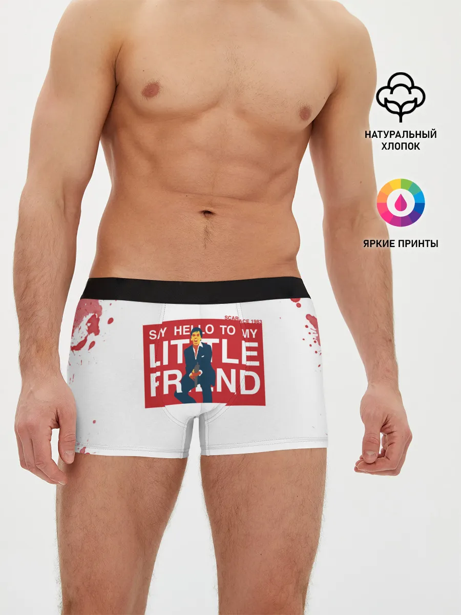 Мужские трусы боксеры / Лицо со шрамом