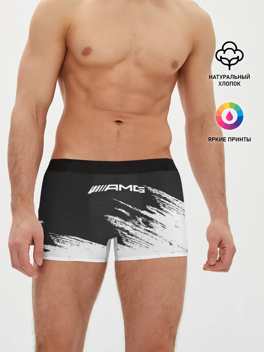 Мужские трусы боксеры / AMG MERCEDES.