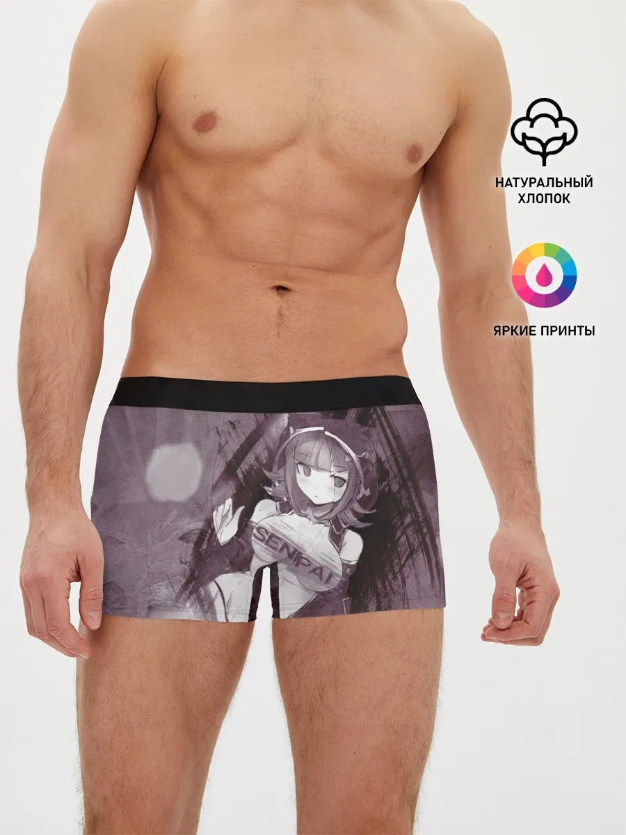Мужские трусы боксеры / Danganronpa акварель