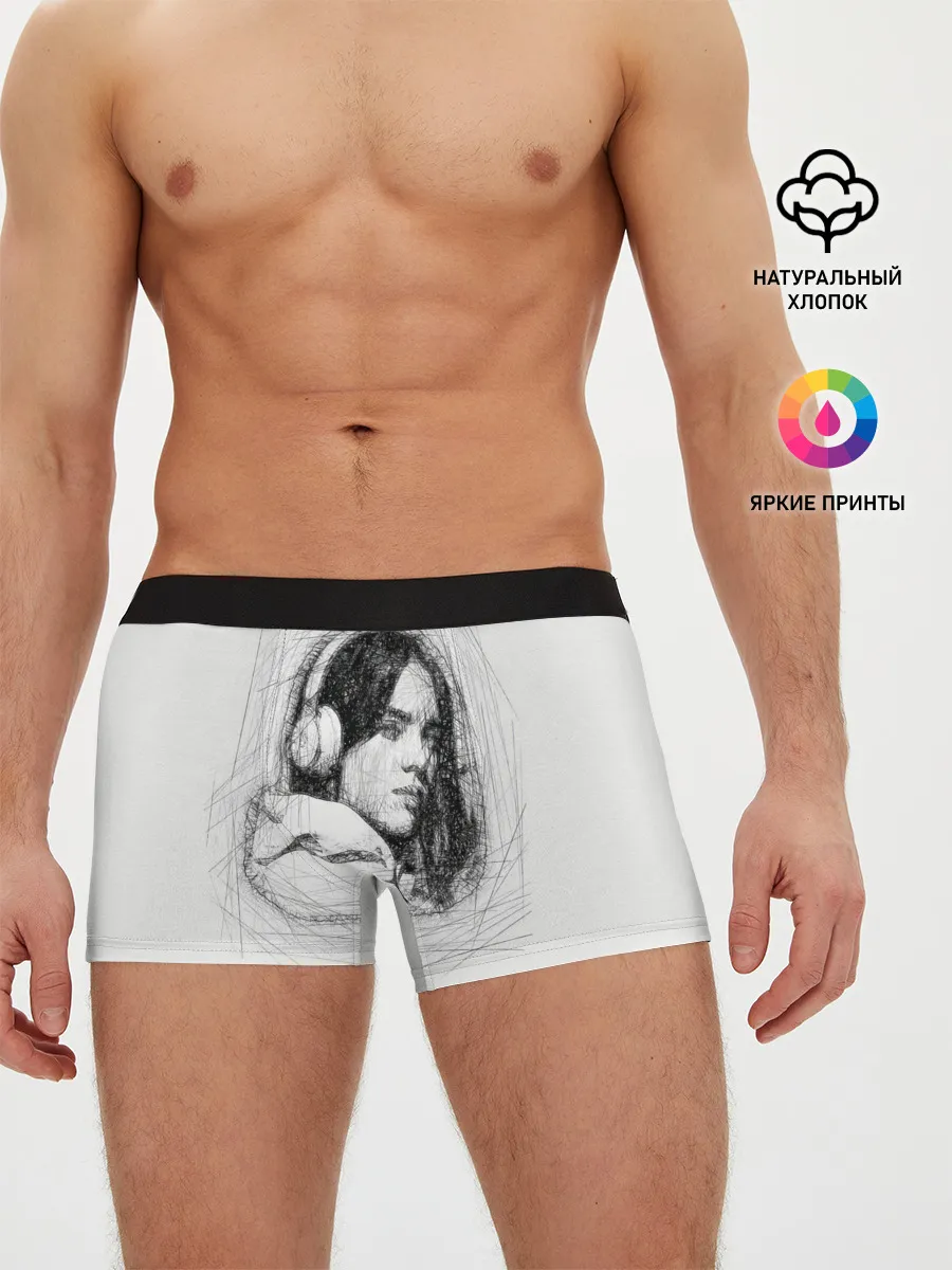 Мужские трусы боксеры / Billie Eilish
