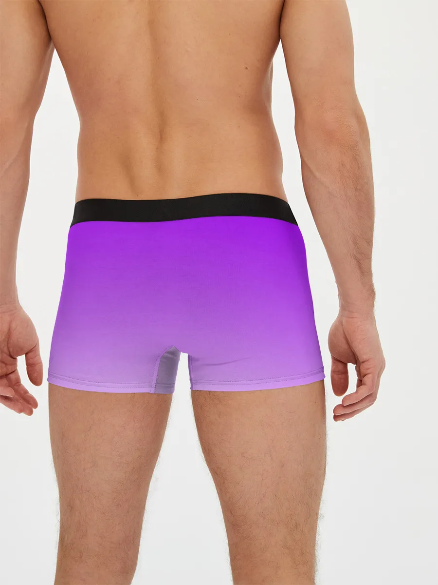 Мужские трусы боксеры / Фиолетовый космос