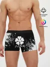 Мужские трусы боксеры / Черный Клевер затертый фон
