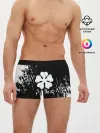 Мужские трусы боксеры / Черный Клевер затертый фон