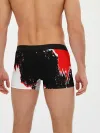Мужские трусы боксеры / Черный Клевер с ярким красным куском