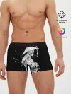 Мужские трусы боксеры / Самурай скелет с трубкой