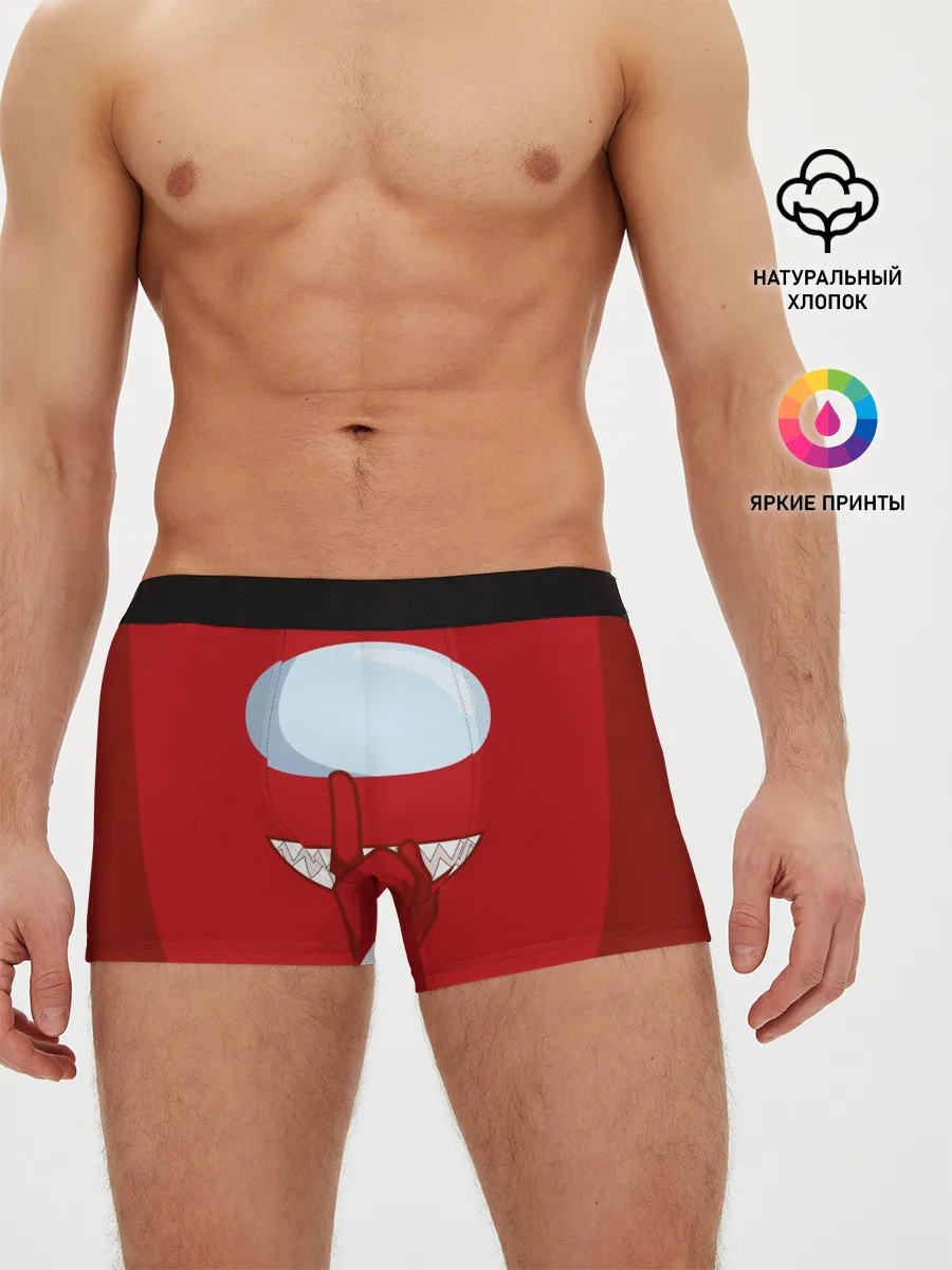 Мужские трусы боксеры / AMONG US | RED IMPOSTOR