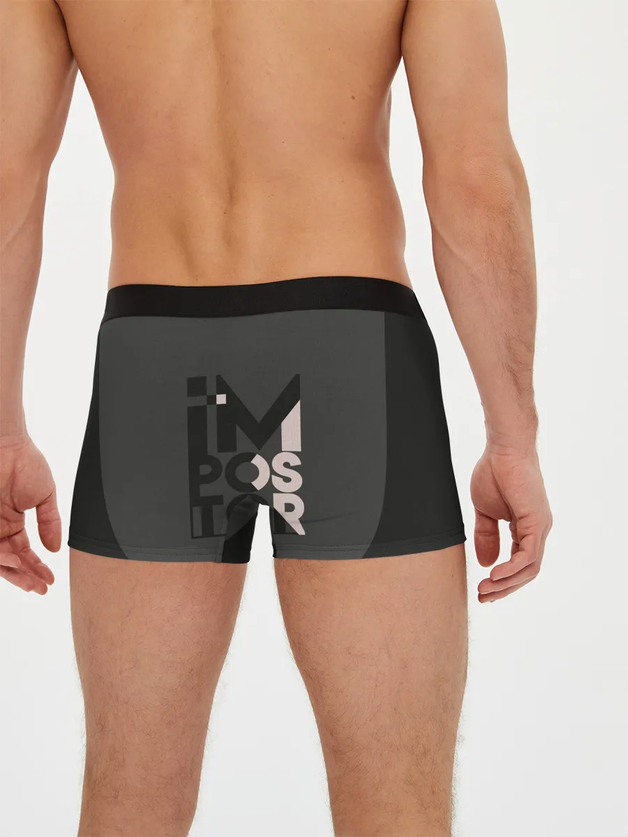 Мужские трусы боксеры / AMONG US | BLACK IMPOSTOR