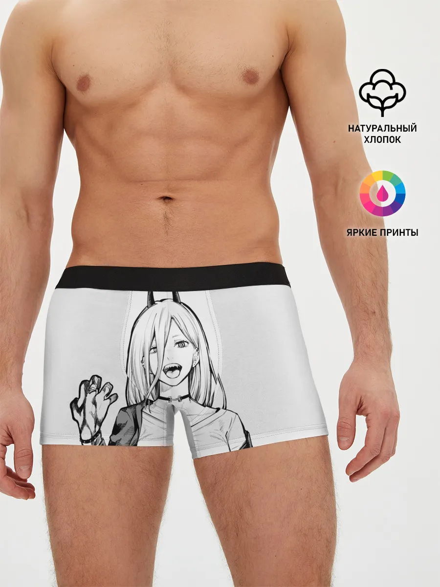 Мужские трусы боксеры / Black and White Anime