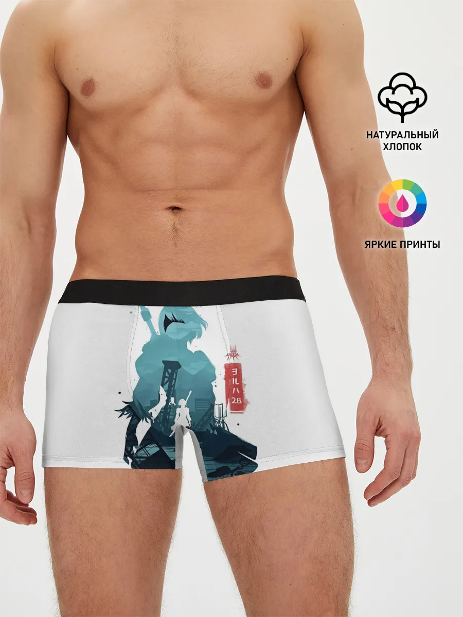 Мужские трусы боксеры / NIER AUTOMATA 2B